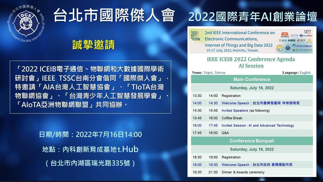 2022國際青年AI創業論壇2